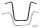 GZP Chr 1-1/4" Apehanger handlebar 12" h (DE)