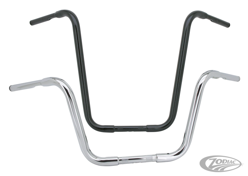 GZP Blck 1-1/4" Apehanger handlebar 14" (DE)