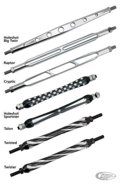 GZP Blk Twisted XL04-UP shift rod kit w/ (DE)