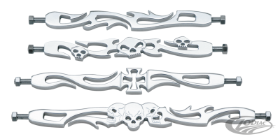 GZP Shift rod Flame Billet Alu Chr 9"