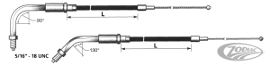 GZP Black BT81 LN=37" 135dgr throttle (DE)