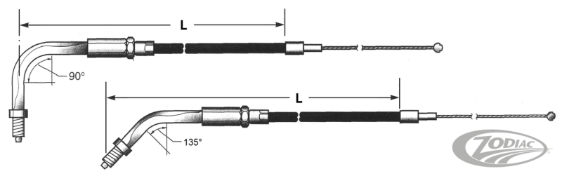 GZP Black BT81 LN=46" 90dgr idle (DE)
