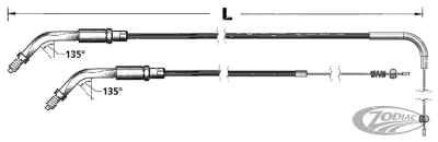 GZP Throttle cable BCC HSR86 LN=37" (DE)