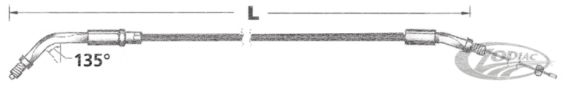 GZP ClearCoat HS40 throttle 86-95 LN=51" (DE)