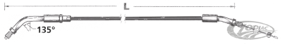 GZP ClearCoat HS40 throttle 86-95 LN=51" (DE)
