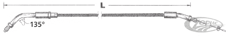 GZP ClearCoat HS40 idle cable LN=45" (DE)