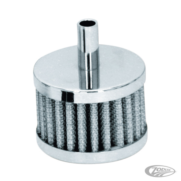 GZP Chr crankcase breather fits 3/8" hos (DE)