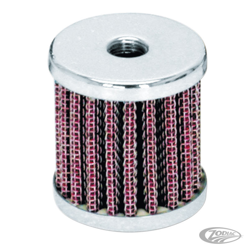GZP Chr crankcase breather w 1/8" NPT th (DE)