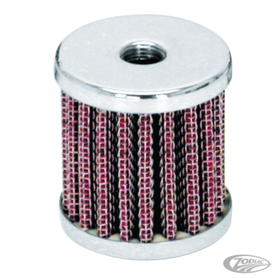 GZP Chr crankcase breather w 1/8" NPT th (DE)