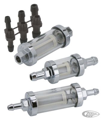 GZP Long Fuel filter 3/8" "See-through" (DE)