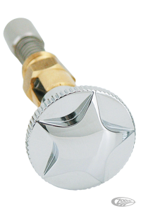 GZP Chr Star round Enrichener knob f/ S&