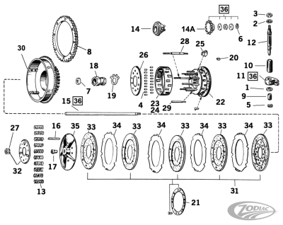GZP Bearing plate, clutch hub