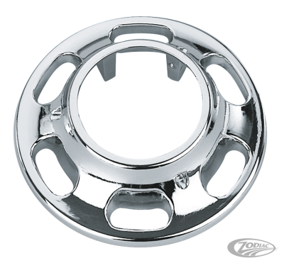 GZP Chrome slotted hub cover for FXWG/ST