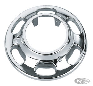 GZP Chrome slotted hub cover for FXWG/ST