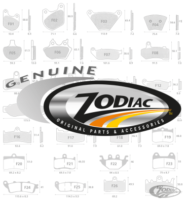 GZP Kevlar brakepads XL/FX/FXR fr. 77-83 (DE)