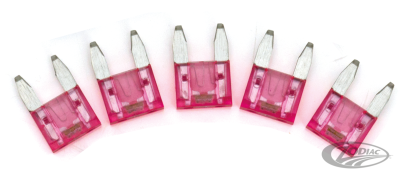 GZP 5pck Mini Led detector fuse Pink 4A