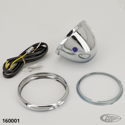 GZP 4.5" chrome Drive/Spotlight w/o unit