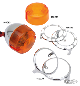 GZP FX/XL86-01 chrome turn signal