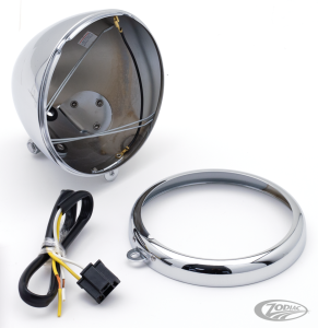 GZP Headlight shell+rim 6" bottom mou