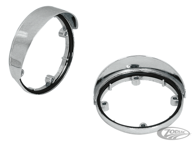 GZP Chrome Die-cast turn signal visor (DE)