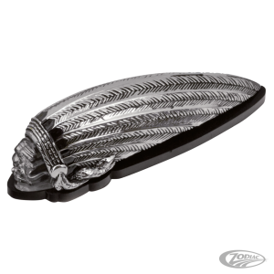 GZP Chr Indian fender light blue LED