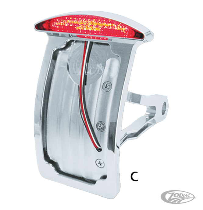 GZP Side mnt lic. plate w LED light Hor/ (DE)