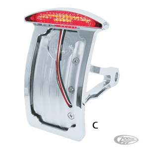 GZP Side mnt lic. plate w LED light Hor/