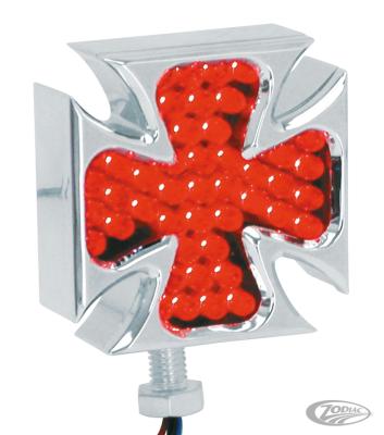 GZP Chrome Maltese marker lights red LED (DE)