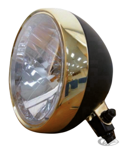 GZP Classic 7" black&bronze bullet headl