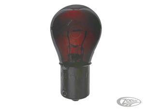 GZP Red glass bulb BAY15D 1157 socket