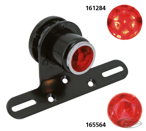 GZP Classic 1.5" black round taillight w