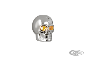 GZP Cobalt small chr skulls amber LEDs