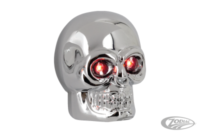 GZP Cobalt large chrome skulls red LEDs