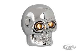 GZP Cobalt large chr skulls amber LEDs