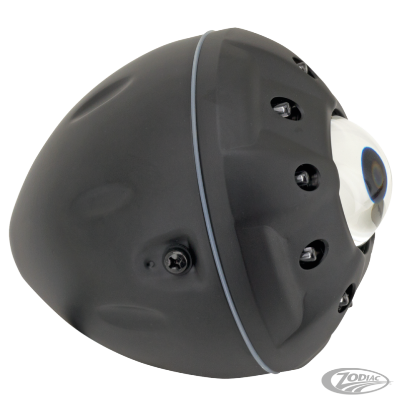 GZP Cobalt black 5.75" LED/H1 headlight (DE)