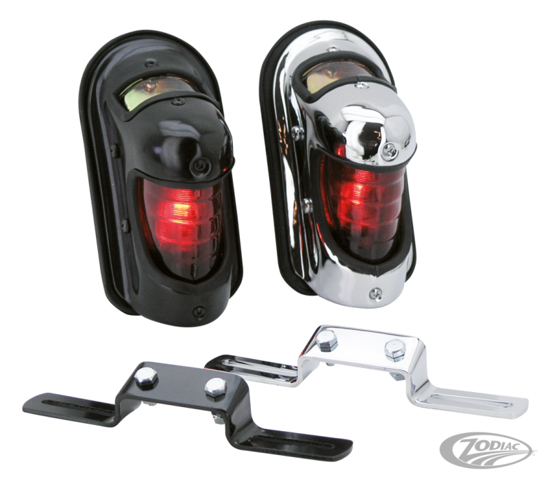 GZP Beehive taillight stamped stl chrome (DE)