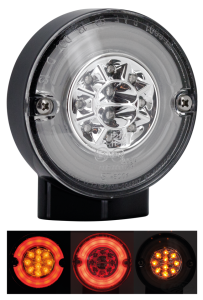GZP HALO Blk turn/stop/tail LED clear le (DE)