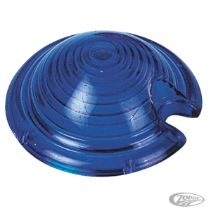 GZP Bullet light lens plastic blue