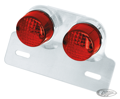 GZP Dual Custom taillight w/brkt E-ap (DE)