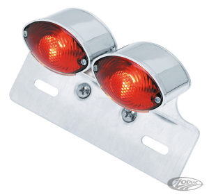 GZP Dual mini cateye taillight w/license (DE)