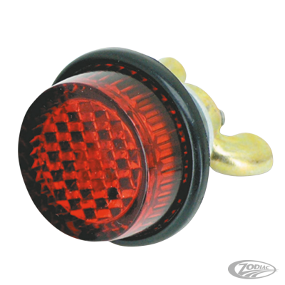 GZP Red bolt-on round reflector 20mm dia (DE)