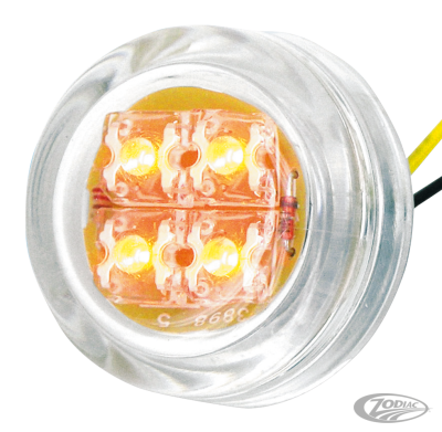 GZP Mini round marker amber LED & clear (DE)