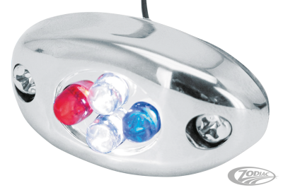 GZP Mini marker light RED/WHITE/BLUE LED