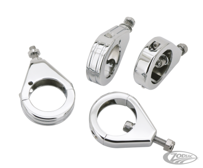 GZP Chrome alu 41mm clamp kit ball mille (DE)