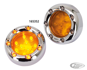 GZP Chr Duo led amber lens deuce light