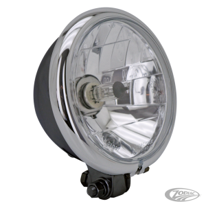 GZP Classic 5.75" headlight black w/chro (DE)