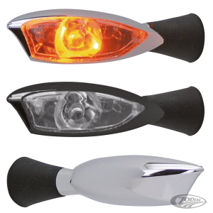 GZP Chrome E-appr LED turn signals, pair (DE)