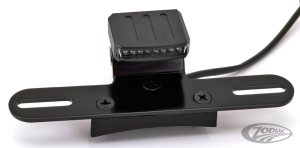 GZP Ebony taillght clear lens w/lic.brck