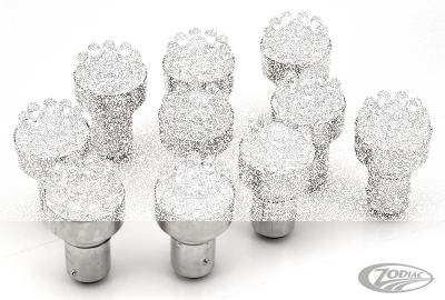 GZP 10pck LED bulb 12V BA15S clear singl (DE)