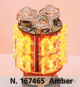 GZP 360 DEGREE 13 X LED BULB AMBER BAY15